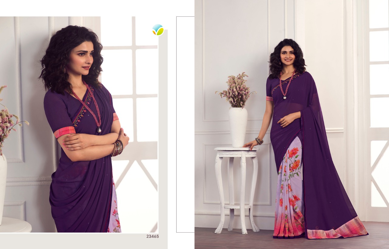 vinay fashion starwalk 62 georgette gorgeous look saree catalog