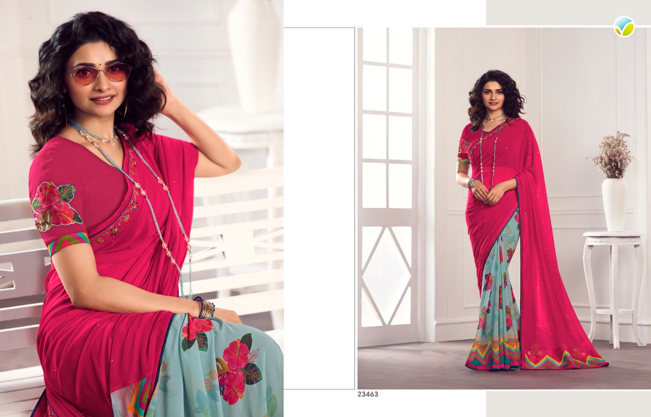 vinay fashion starwalk 62 georgette gorgeous look saree catalog