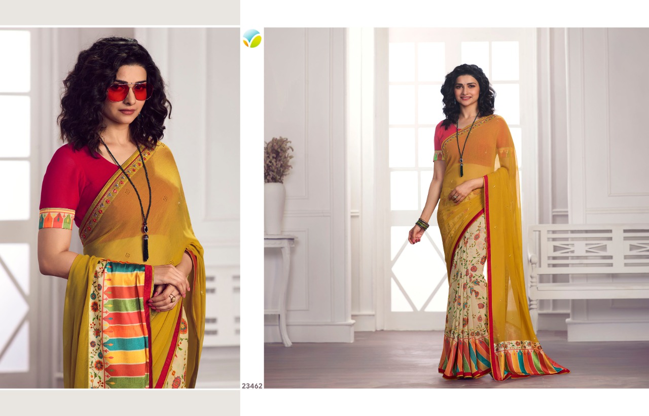 vinay fashion starwalk 62 georgette gorgeous look saree catalog