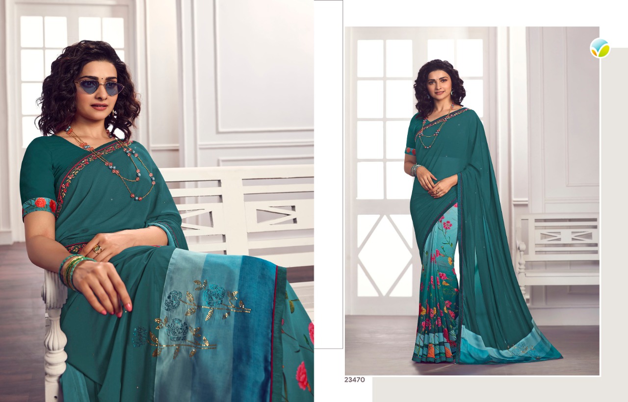 vinay fashion starwalk 62 georgette gorgeous look saree catalog