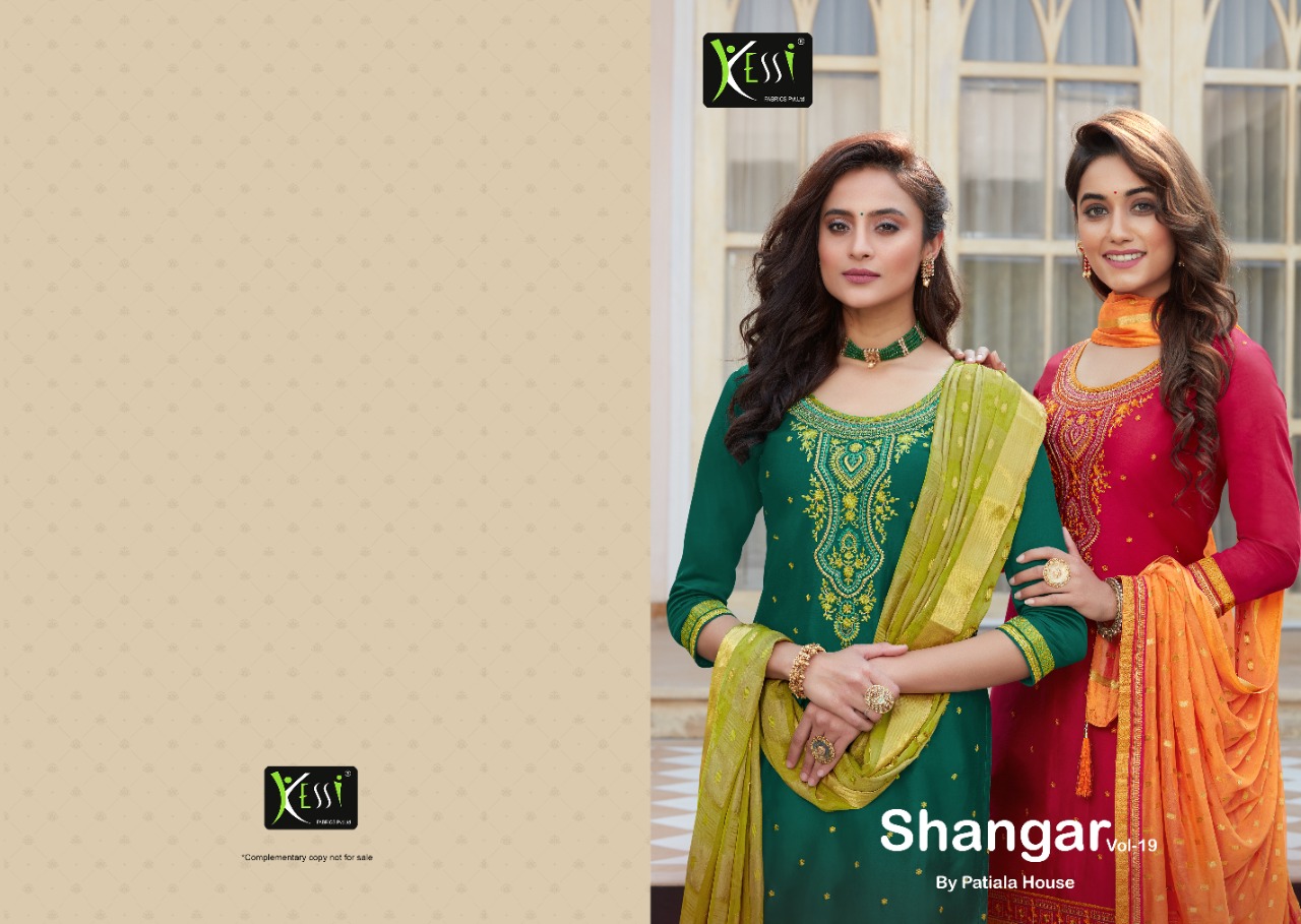 kessi fabrics Shangar by Patiala House Vol  19 jam silk attrective  Embroidery salwar suit catalog