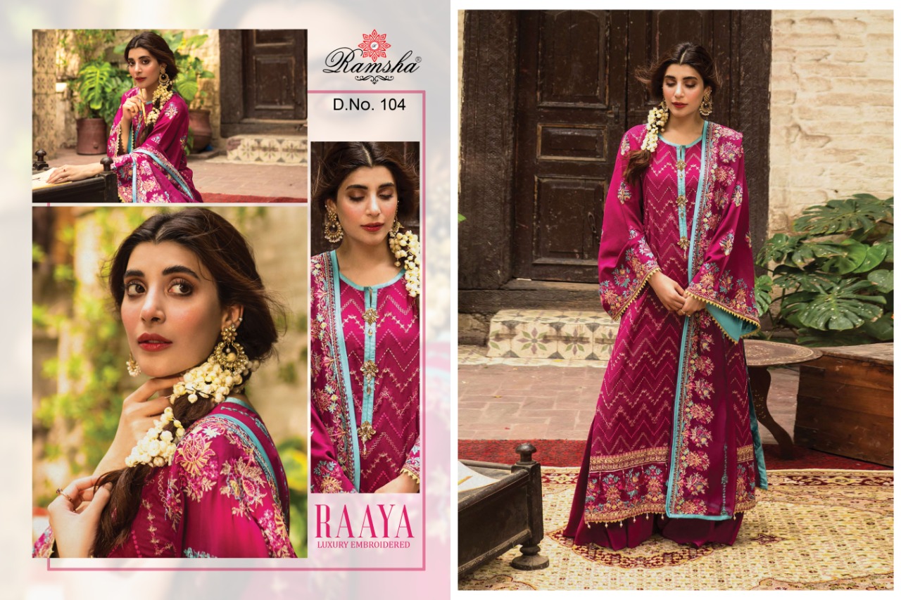 Ramsha Raaya Pakistani Wear Cotton Salwar Kameez Catalog