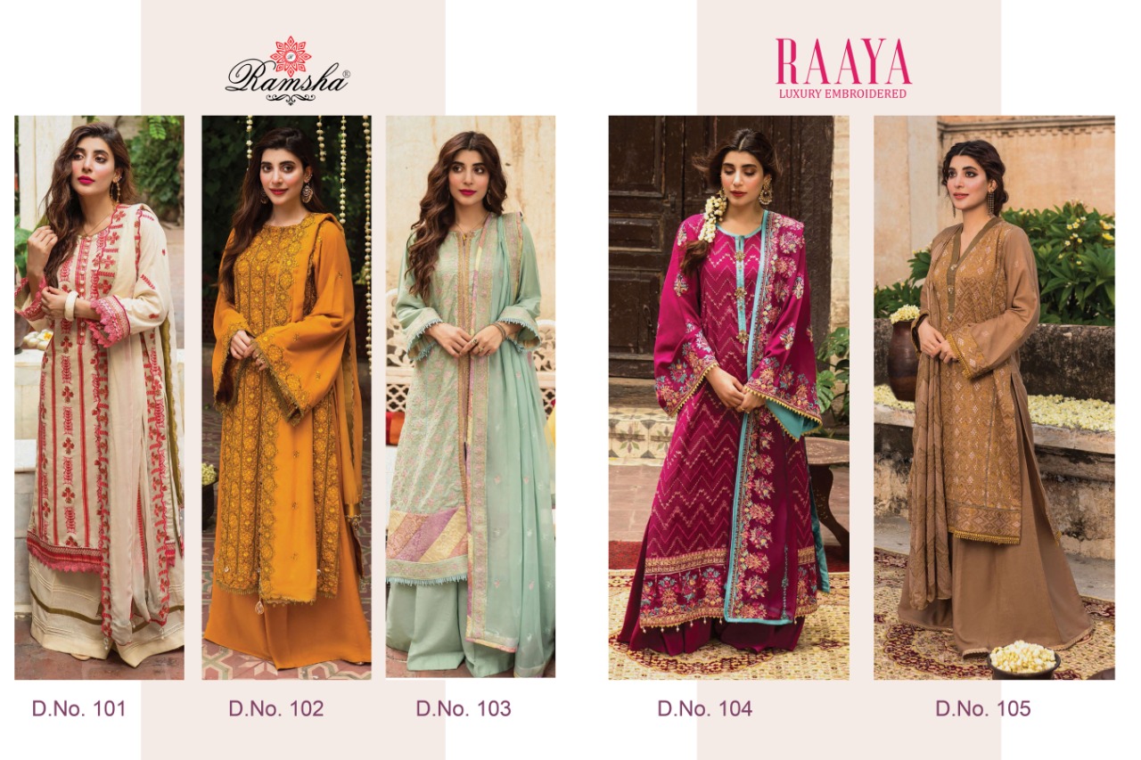 Ramsha Raaya Pakistani Wear Cotton Salwar Kameez Catalog