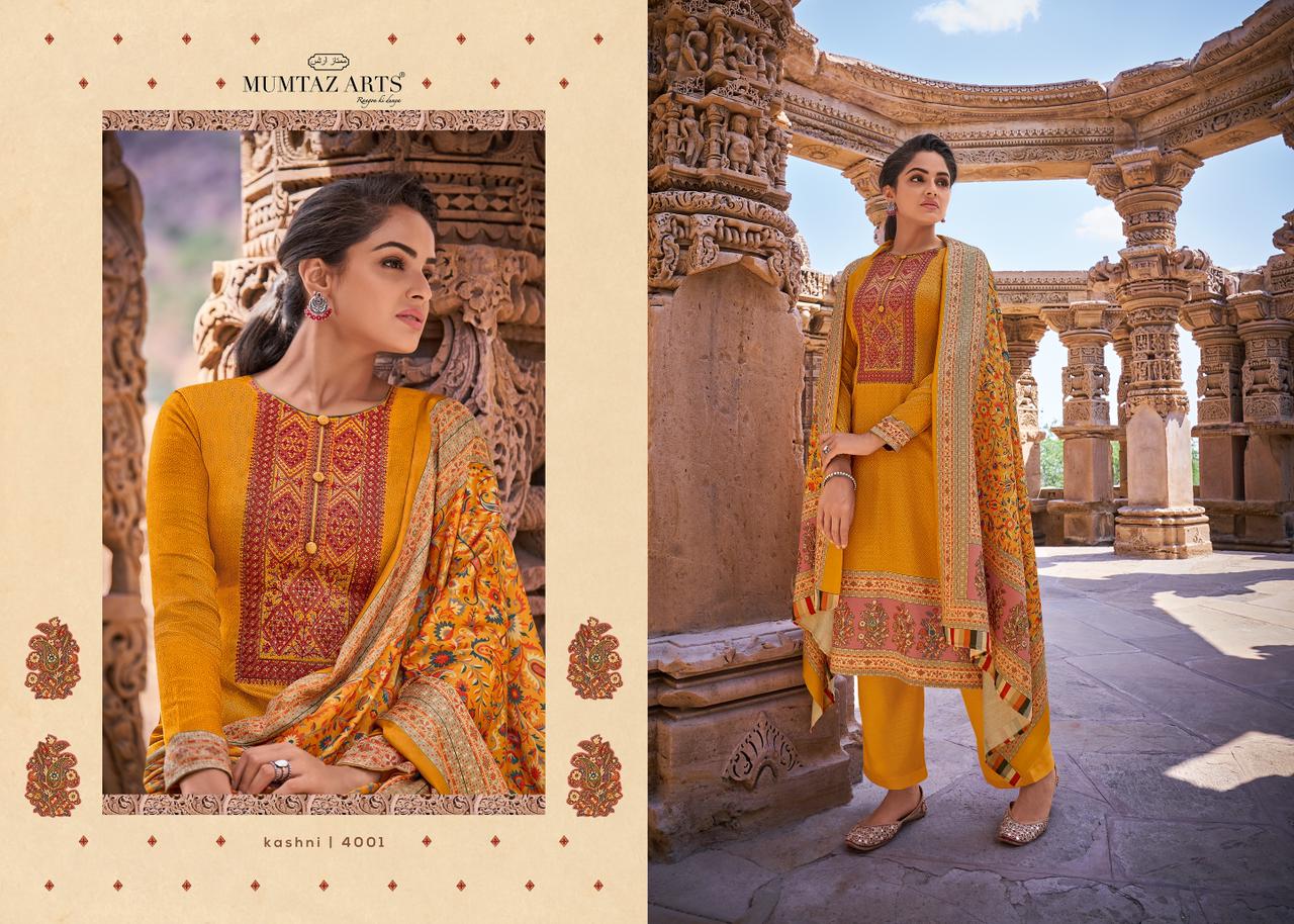 mumtaz arts kashni jam setin exclusive karachi print salwar suit catalog