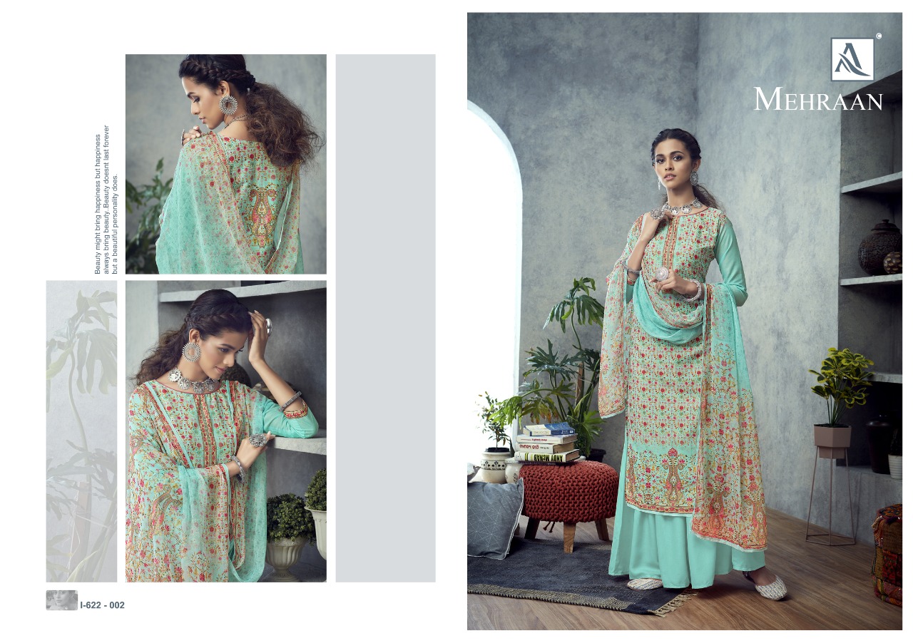 alok suit mehraan muslin exclusive print salwar suit catalog