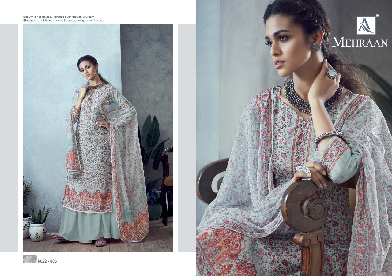 alok suit mehraan muslin exclusive print salwar suit catalog