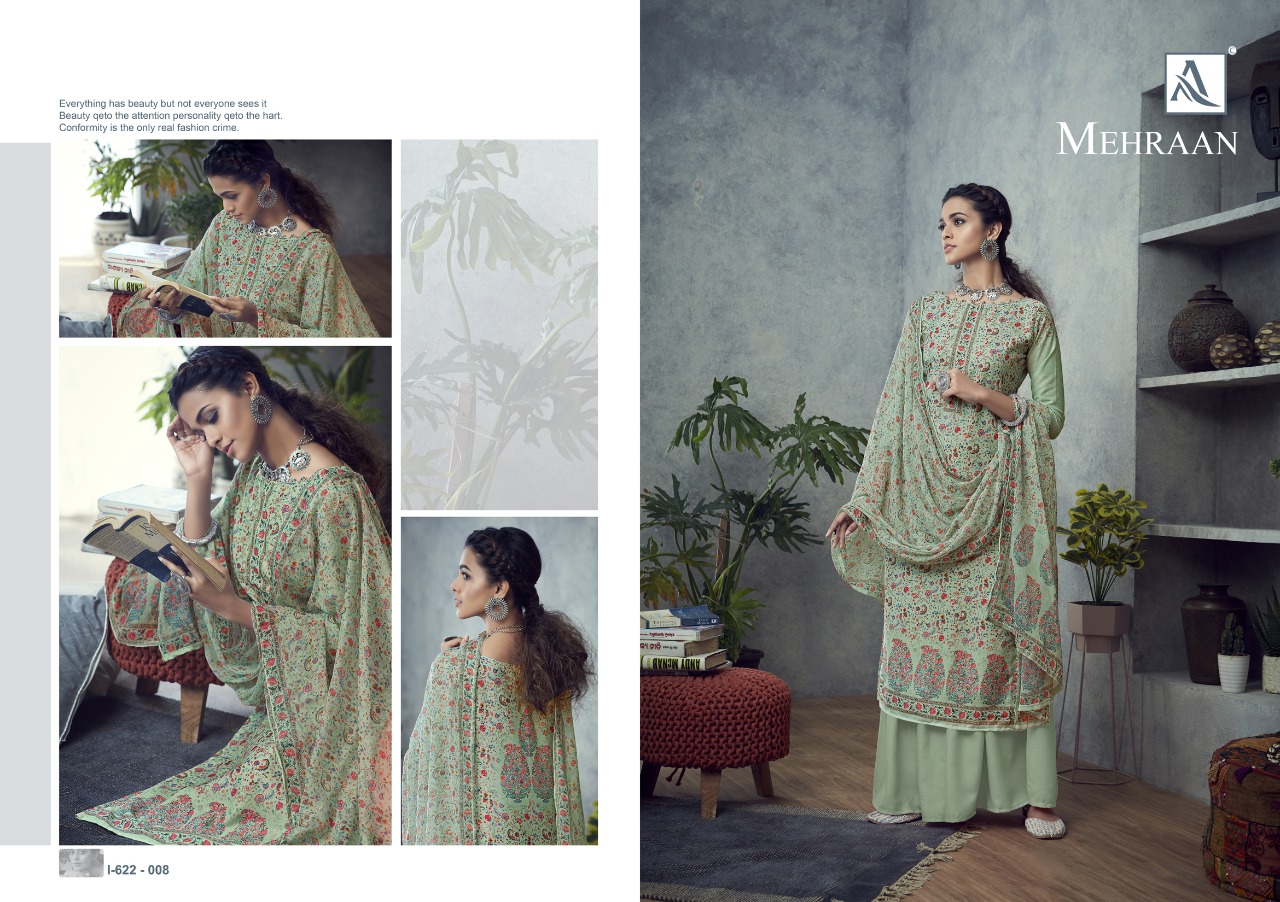 alok suit mehraan muslin exclusive print salwar suit catalog