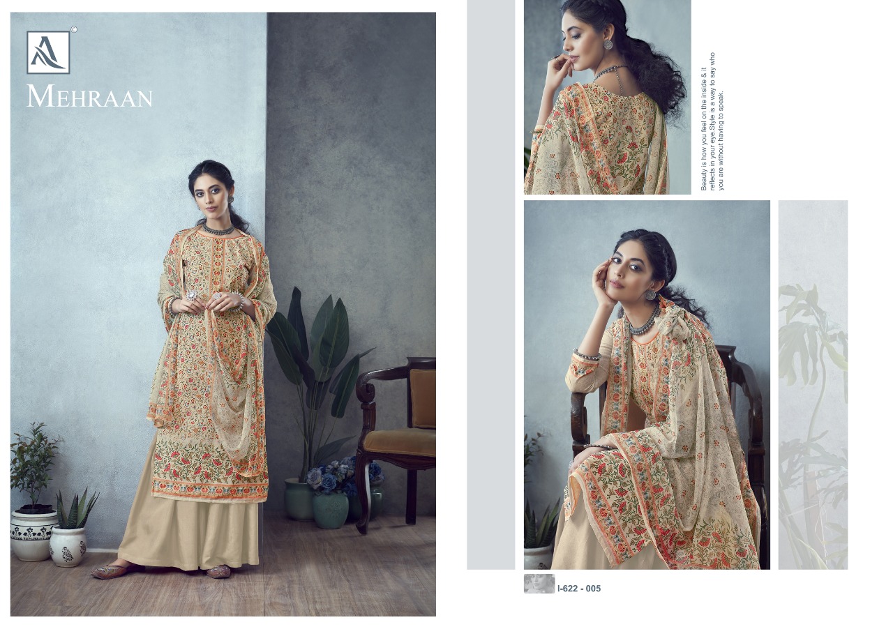 alok suit mehraan muslin exclusive print salwar suit catalog