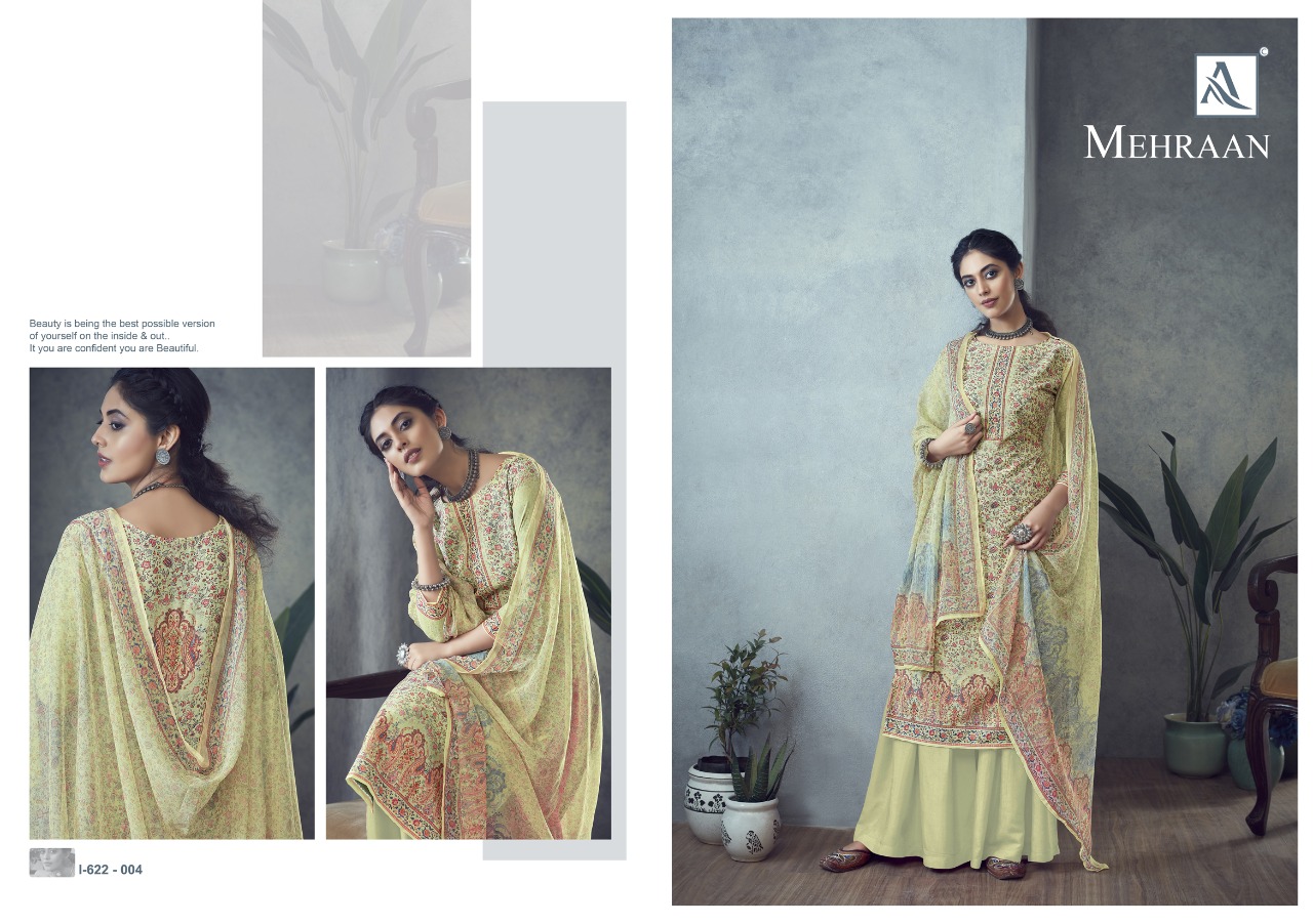 alok suit mehraan muslin exclusive print salwar suit catalog