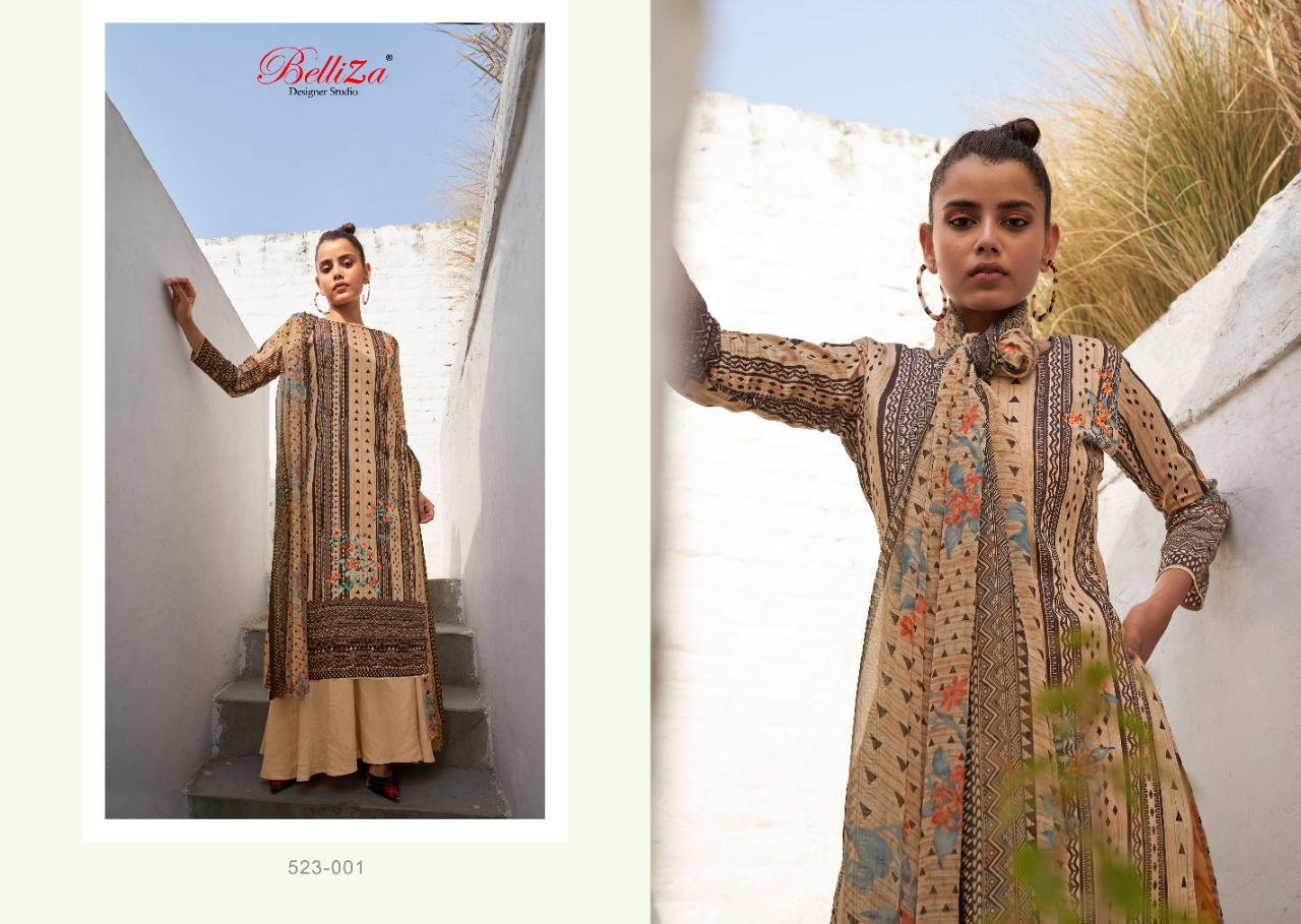 beliza desianer studio elicia cotton attrective digital print salwar suit catalog