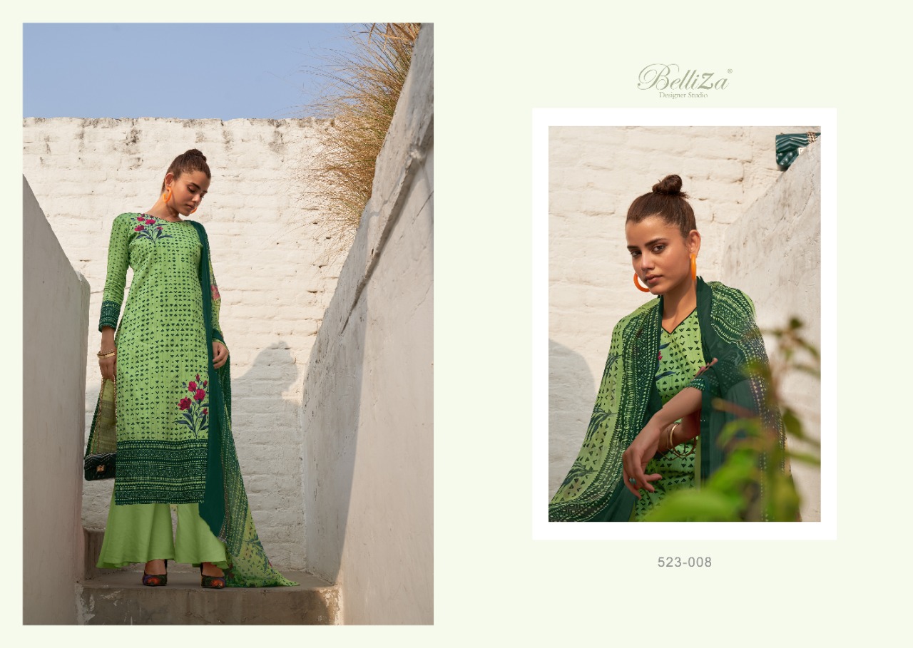 beliza desianer studio elicia cotton attrective digital print salwar suit catalog