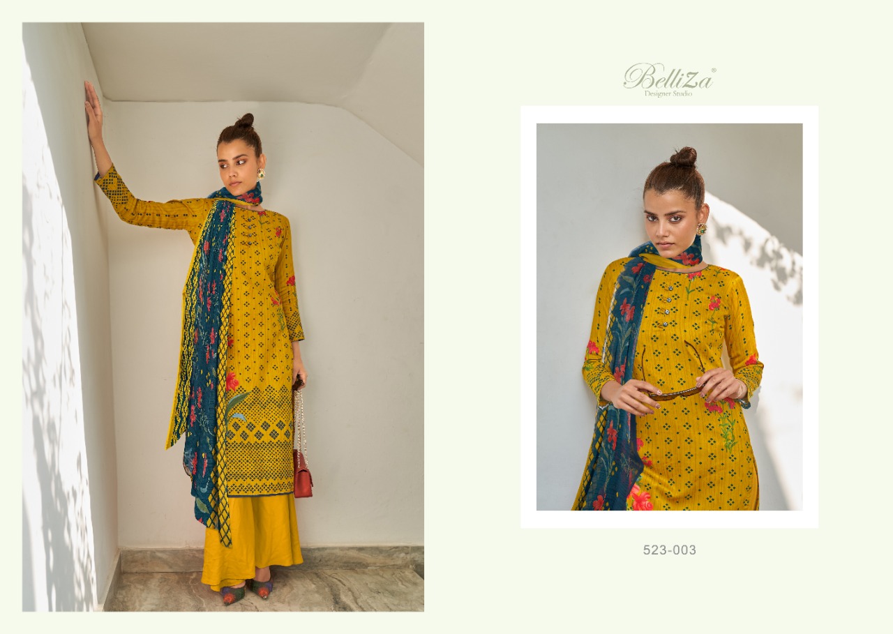 beliza desianer studio elicia cotton attrective digital print salwar suit catalog