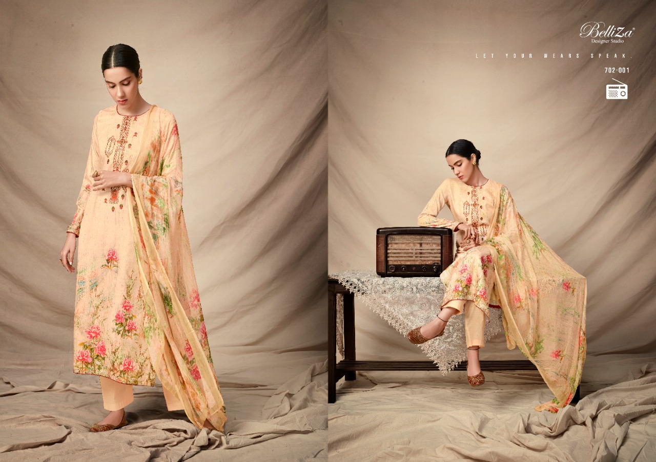 beliza desianer studio panache cotton satin attrective digital print salwar suit