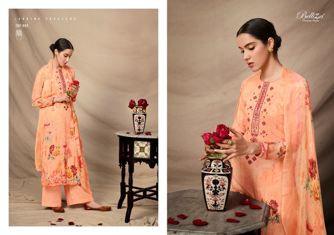 beliza desianer studio panache cotton satin attrective digital print salwar suit