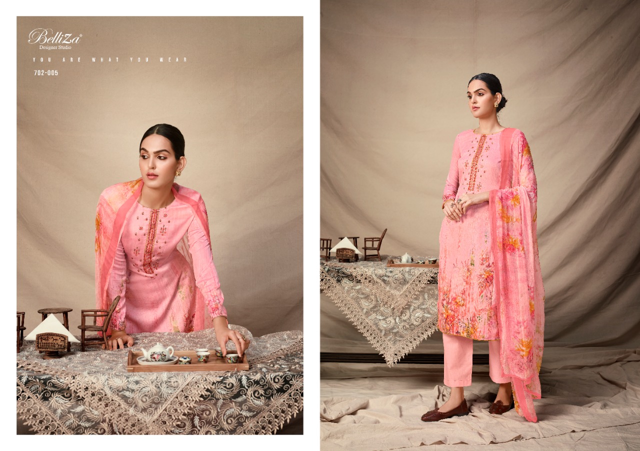 beliza desianer studio panache cotton satin attrective digital print salwar suit