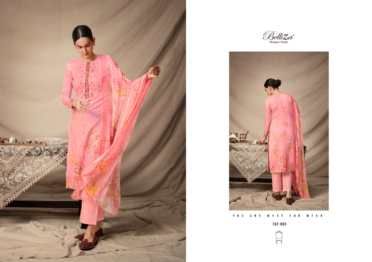 beliza desianer studio panache cotton satin attrective digital print salwar suit