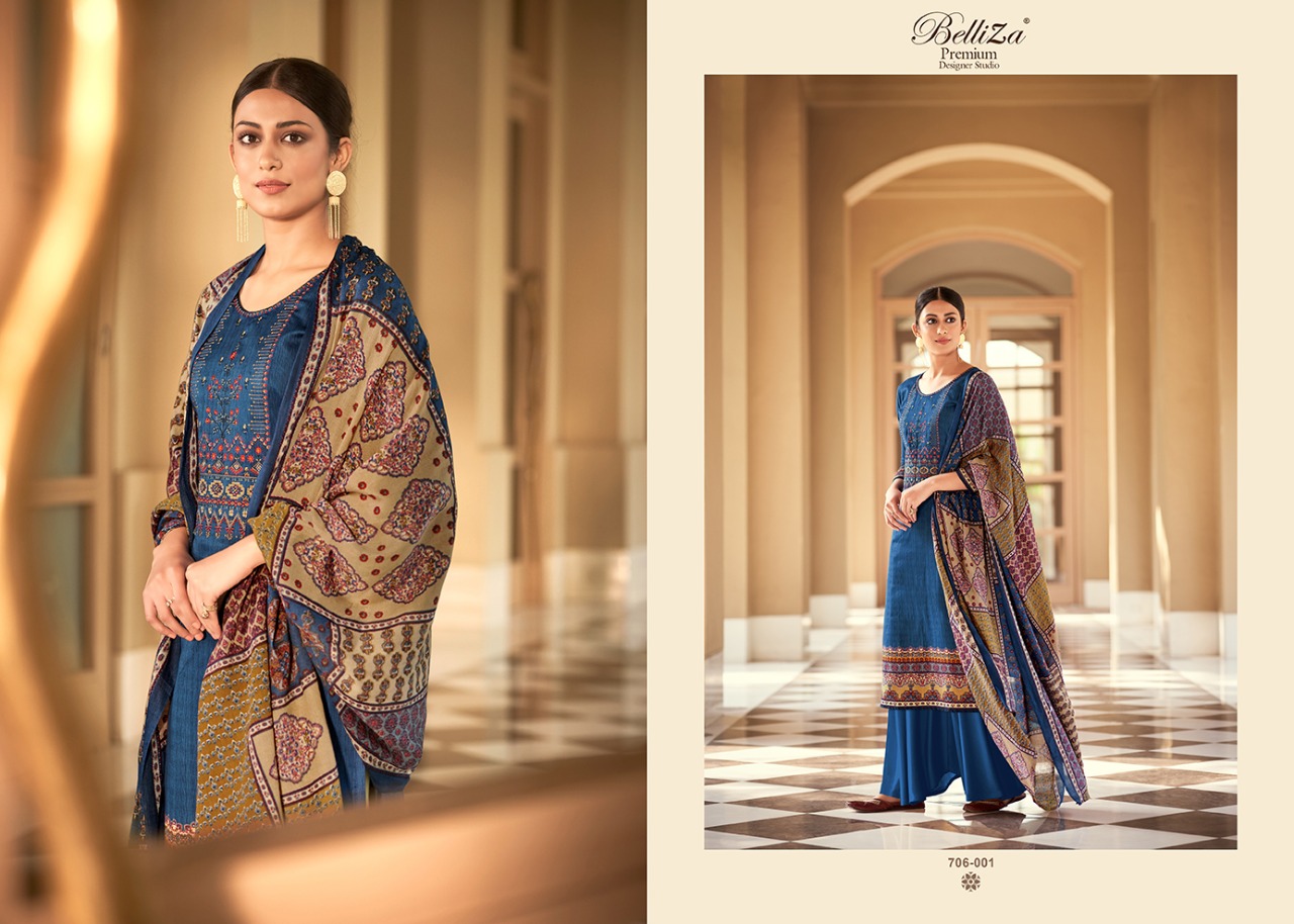 beliza desianer studio rozaan jam cotton innovative print salwar suit catalog