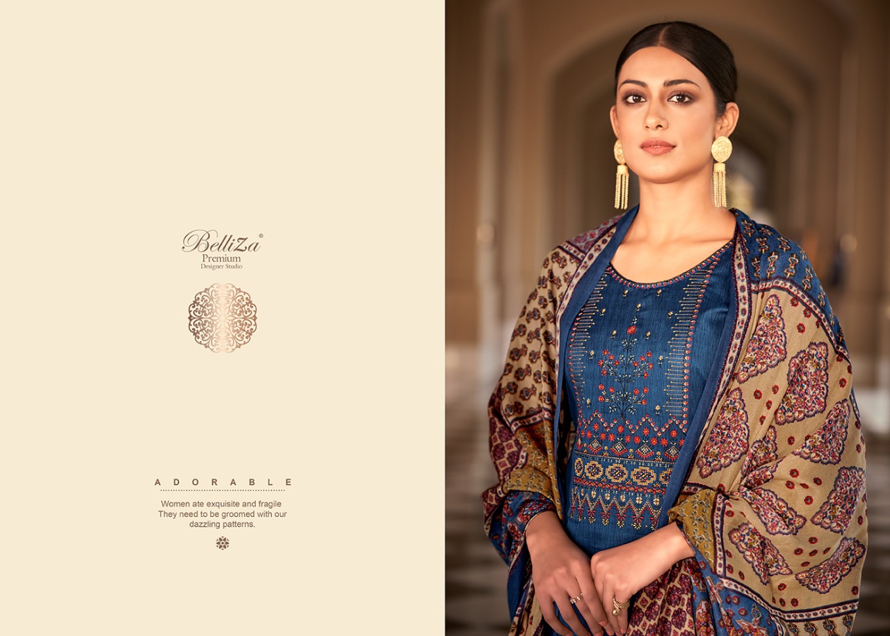 beliza desianer studio rozaan jam cotton innovative print salwar suit catalog