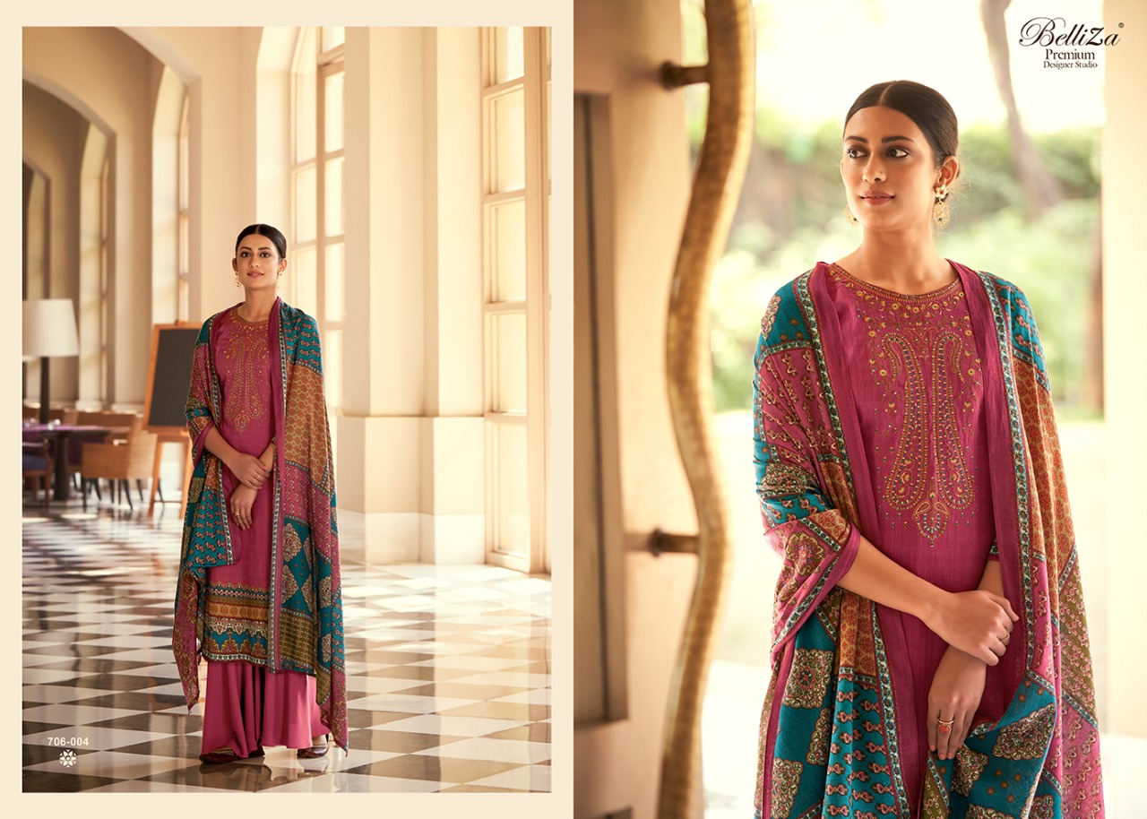 beliza desianer studio rozaan jam cotton innovative print salwar suit catalog