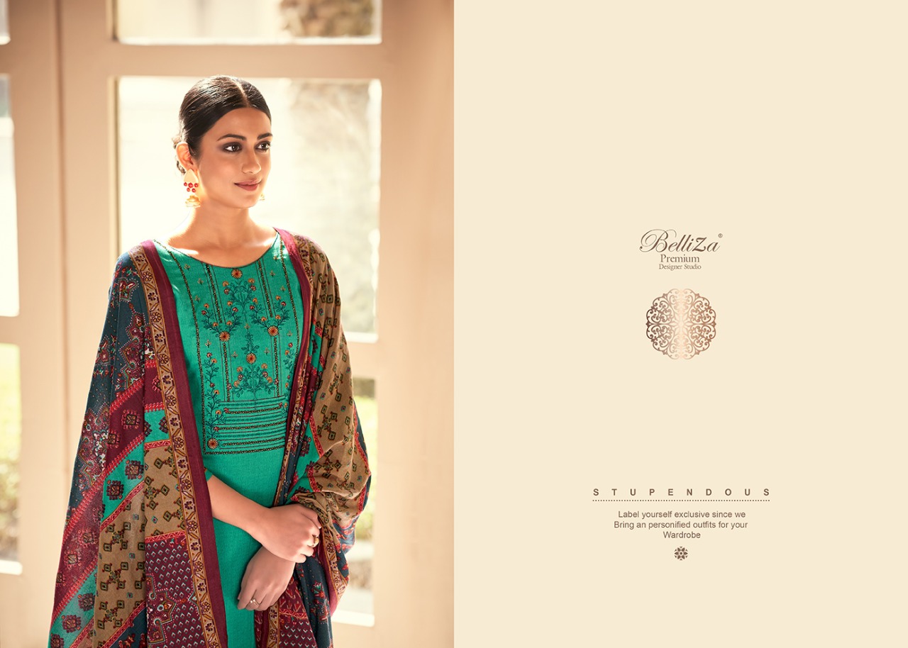 beliza desianer studio rozaan jam cotton innovative print salwar suit catalog