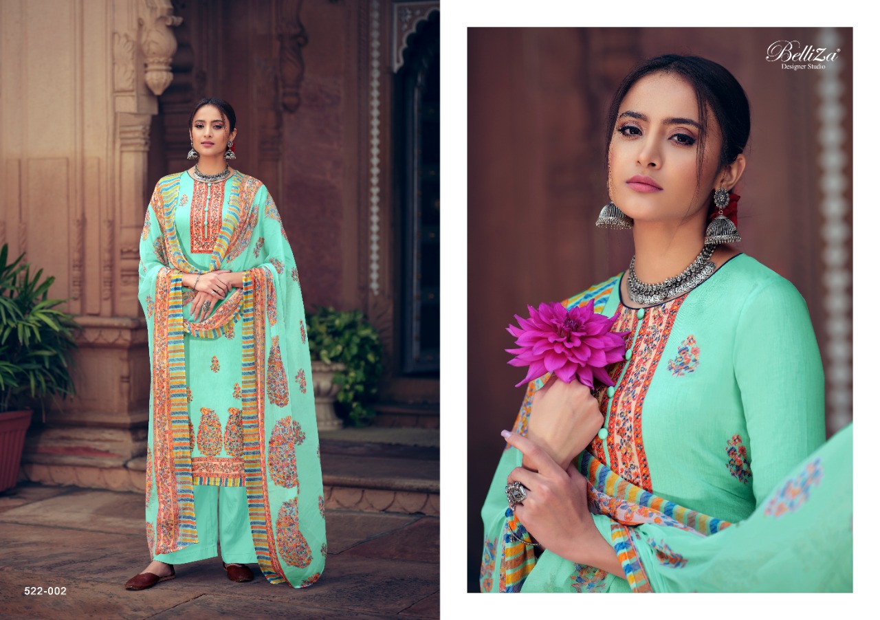 belliza designer studio swara jam cotton exclusive colours and  print salwar suit catalog