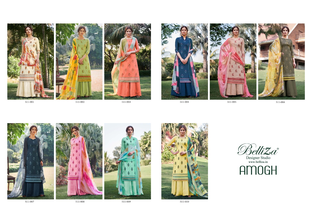 belliza desiner amogh cotton astonishing salwar suit catalog