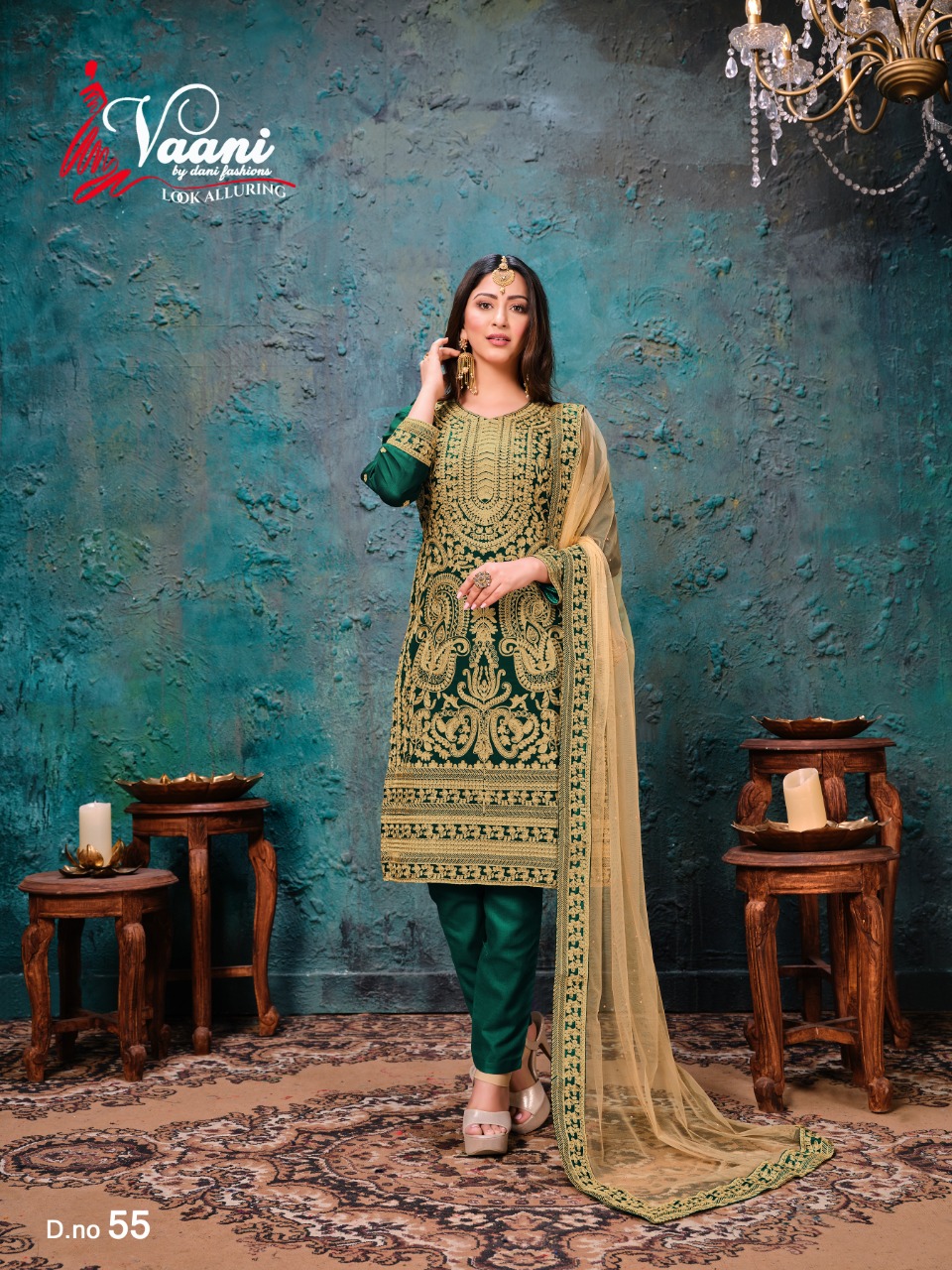 dani Vaani 55  Salwar Kameez Faux georgette Singles