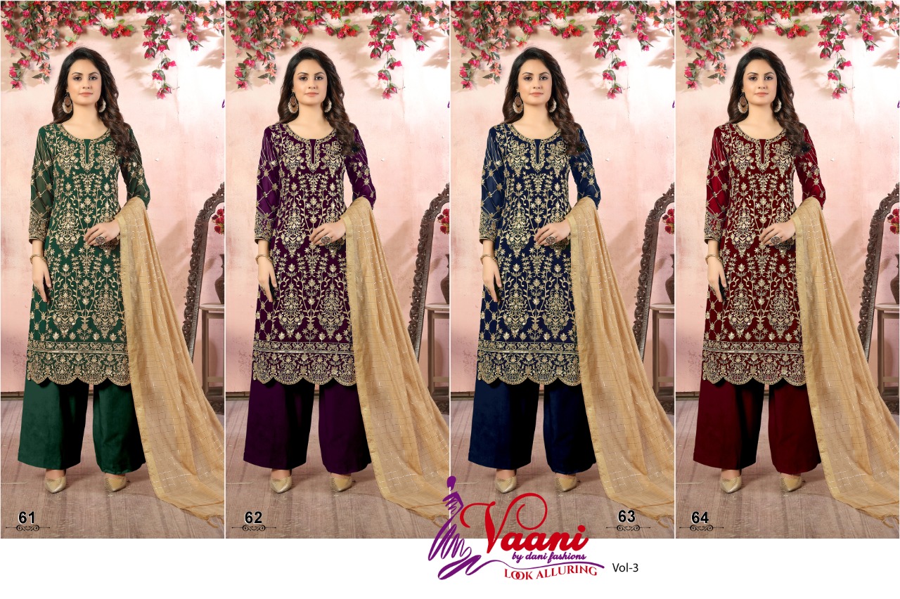 dani vaani vol 6 georgette elegant salwar suit catalog