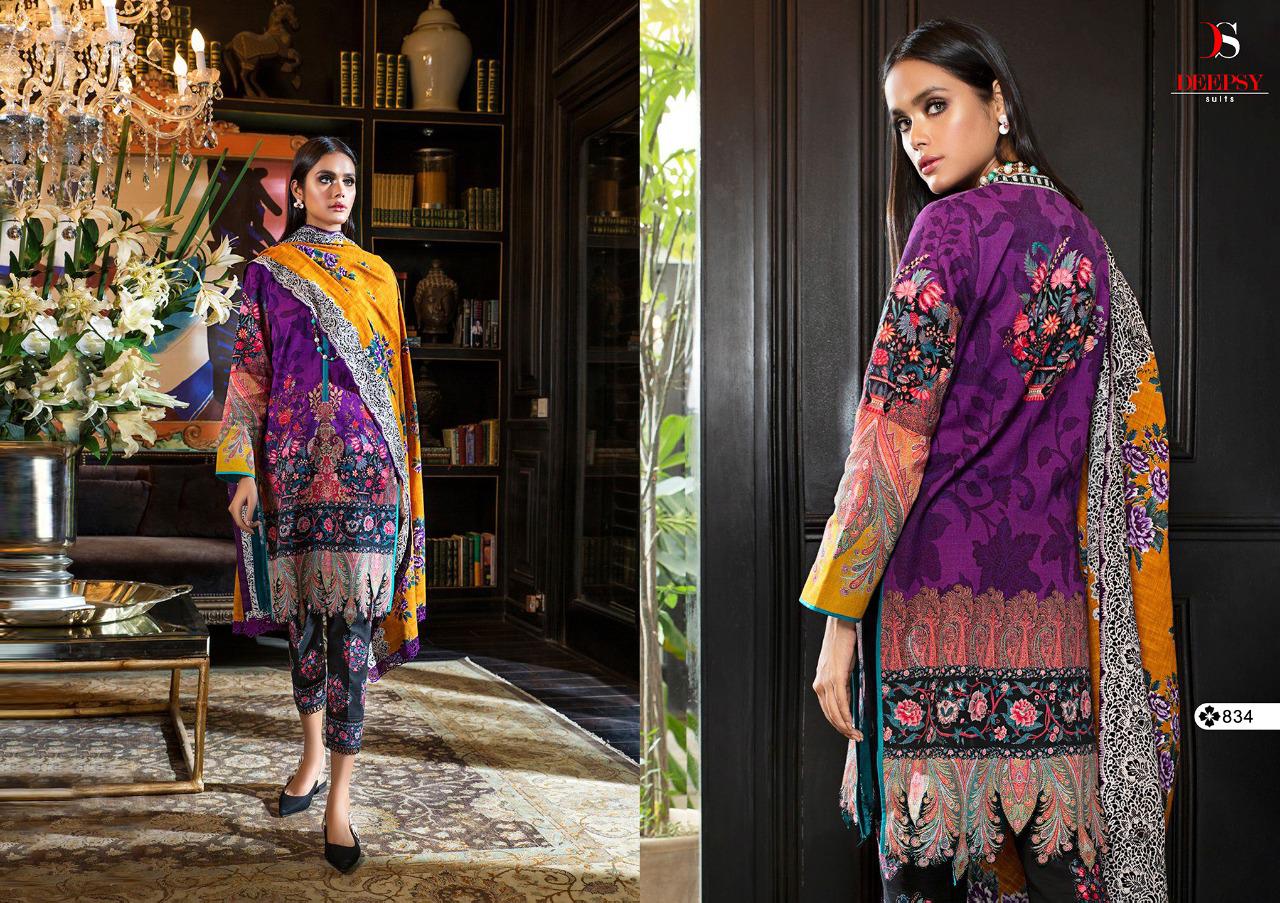 deepsy suit mahey jam cotton exclusive look chiffon dupatta salwar suit catalog