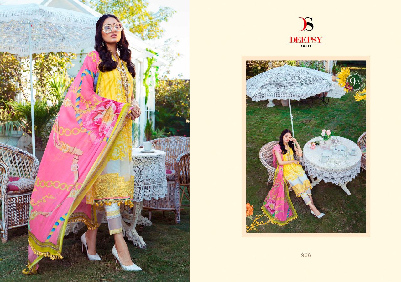 deepsy suit maria b m print cotton attrective print shiffon dupatta salwar suit catalog