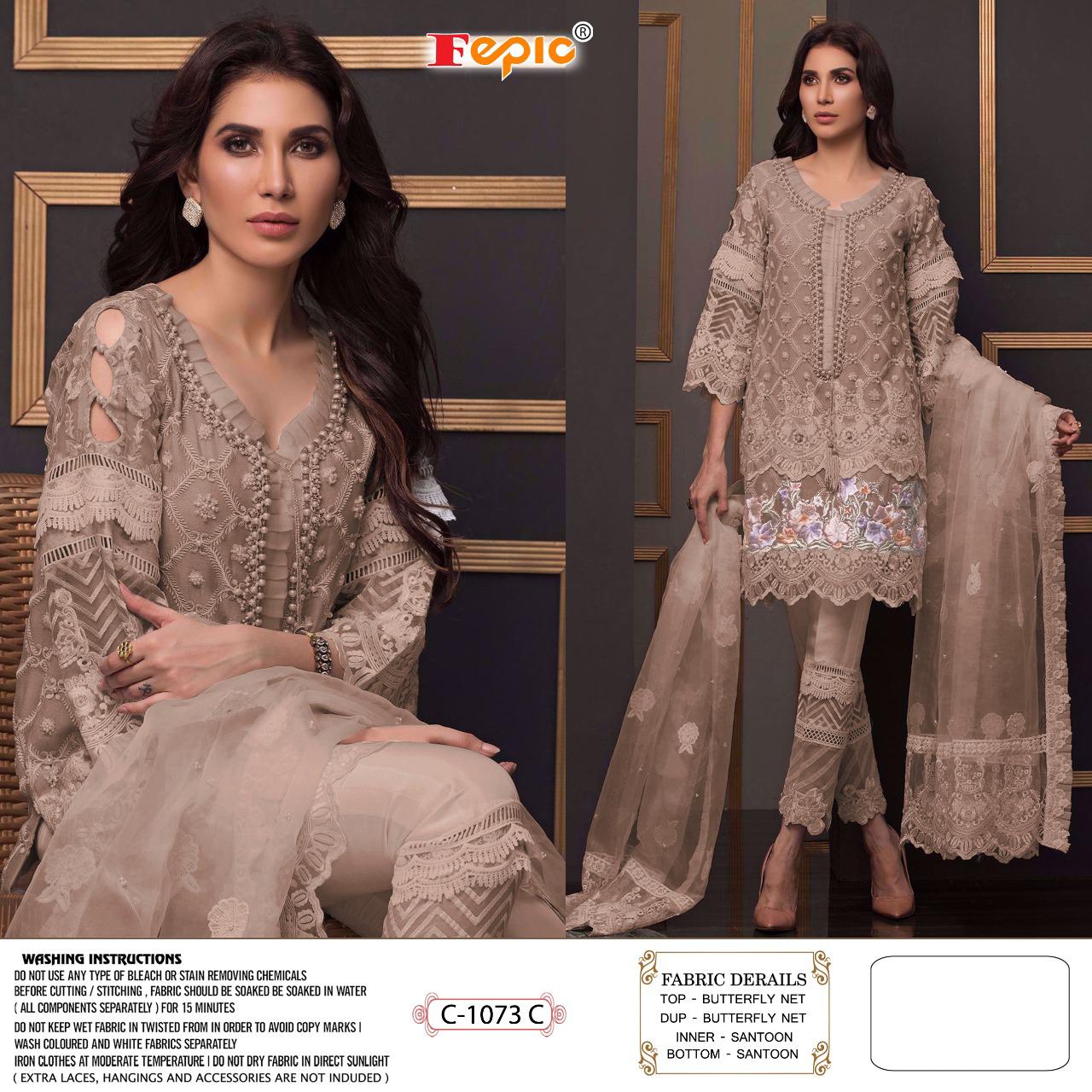 FEPIC Rosemeen C 1073 C  Salwar Kameez Net Singles