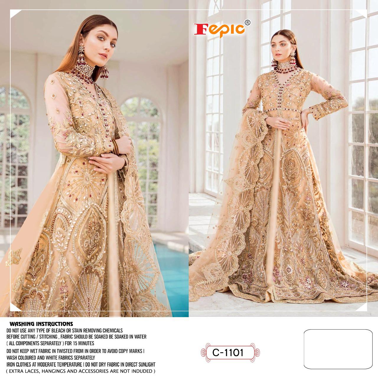 fepic rosemeen c 1101 net gorgeous look salwar suit singal