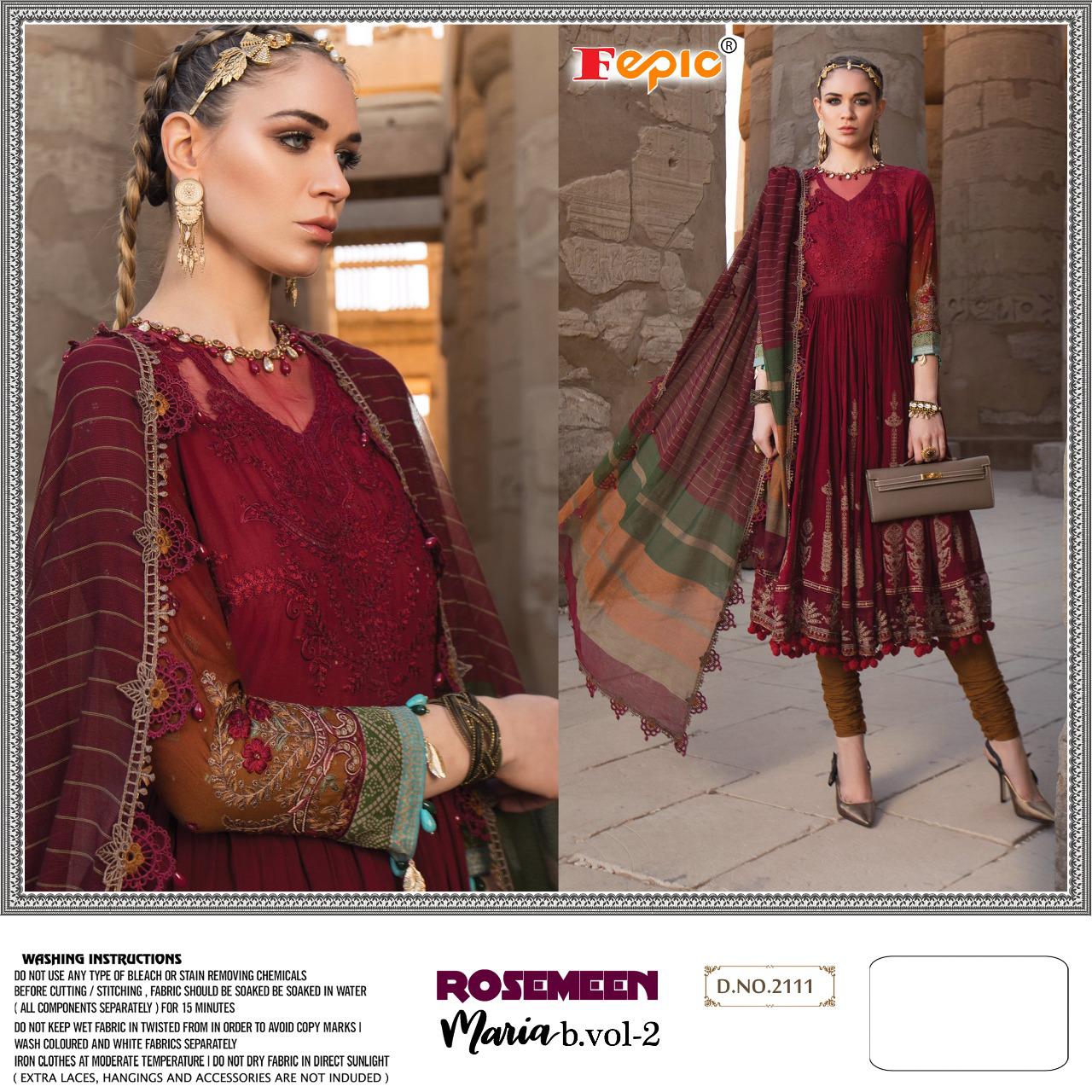 FEPIC Rosemeen 2111 Salwar Kameez Cotton Singles