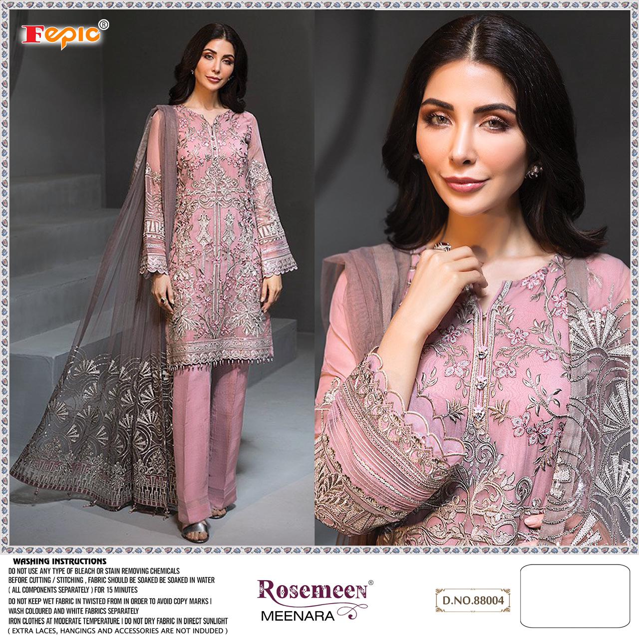 fepic rosemeen meenara georgette gorgeous look salwar suit singal