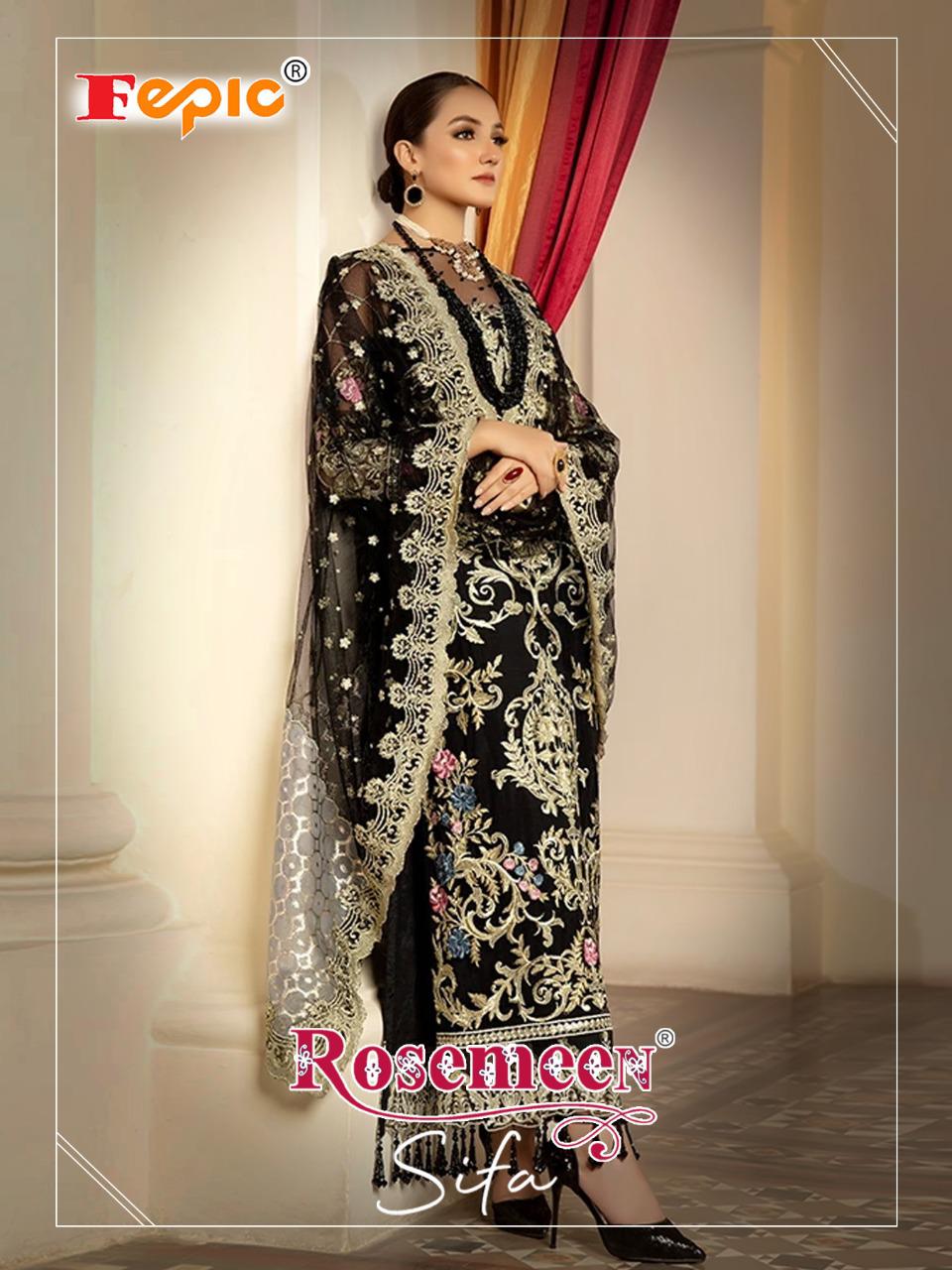 fepic rosemeen sifa faux georgette astonishing look salwar suit