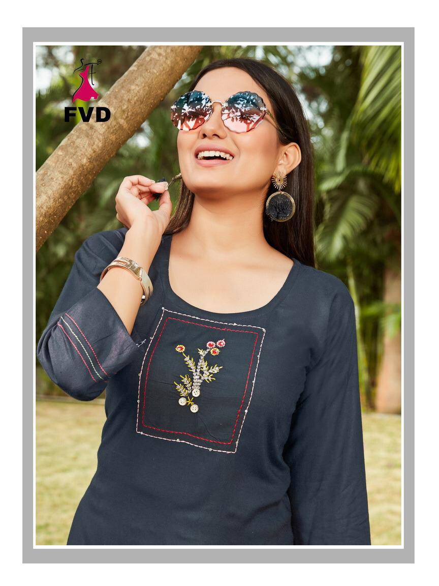 fvd begum vol 1 rayon innovative style kurti with plazzo catalog