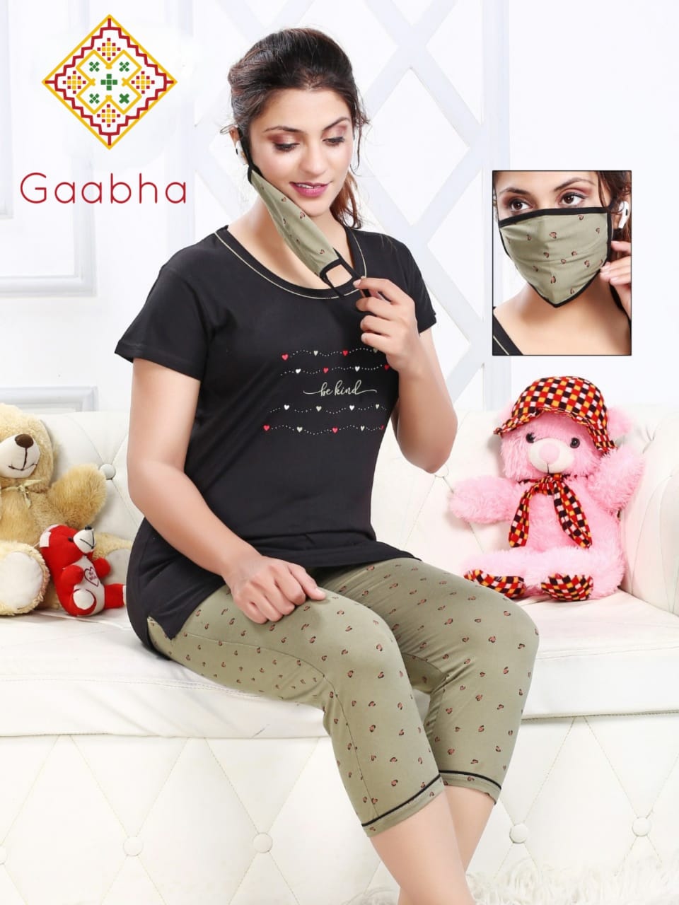 gaabha nightsuit with mask vol 2 Hosiery Comfort  night wear  catalog