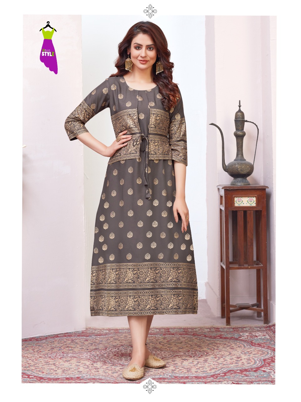 hello style tanishk rayon innovative style kurti catalog