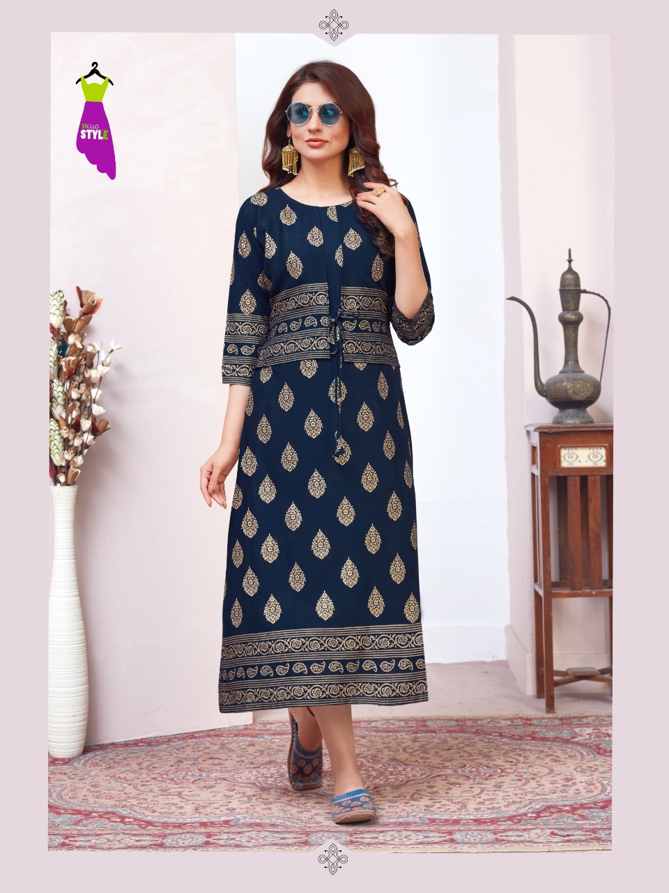 hello style tanishk rayon innovative style kurti catalog