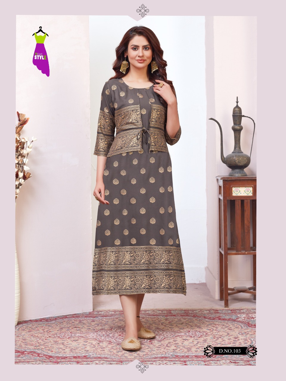 hello style tanishk rayon innovative style kurti catalog