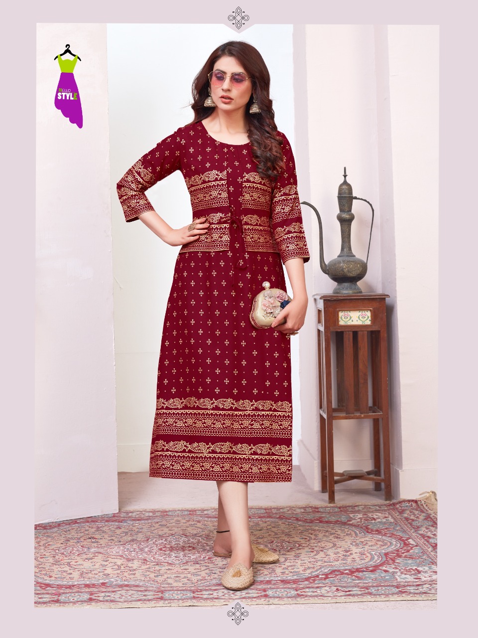 hello style tanishk rayon innovative style kurti catalog