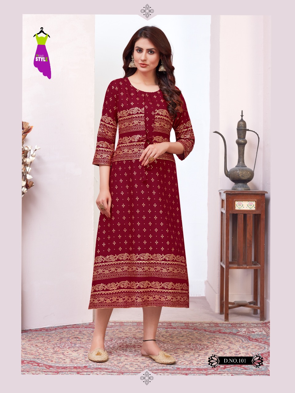 hello style tanishk rayon innovative style kurti catalog