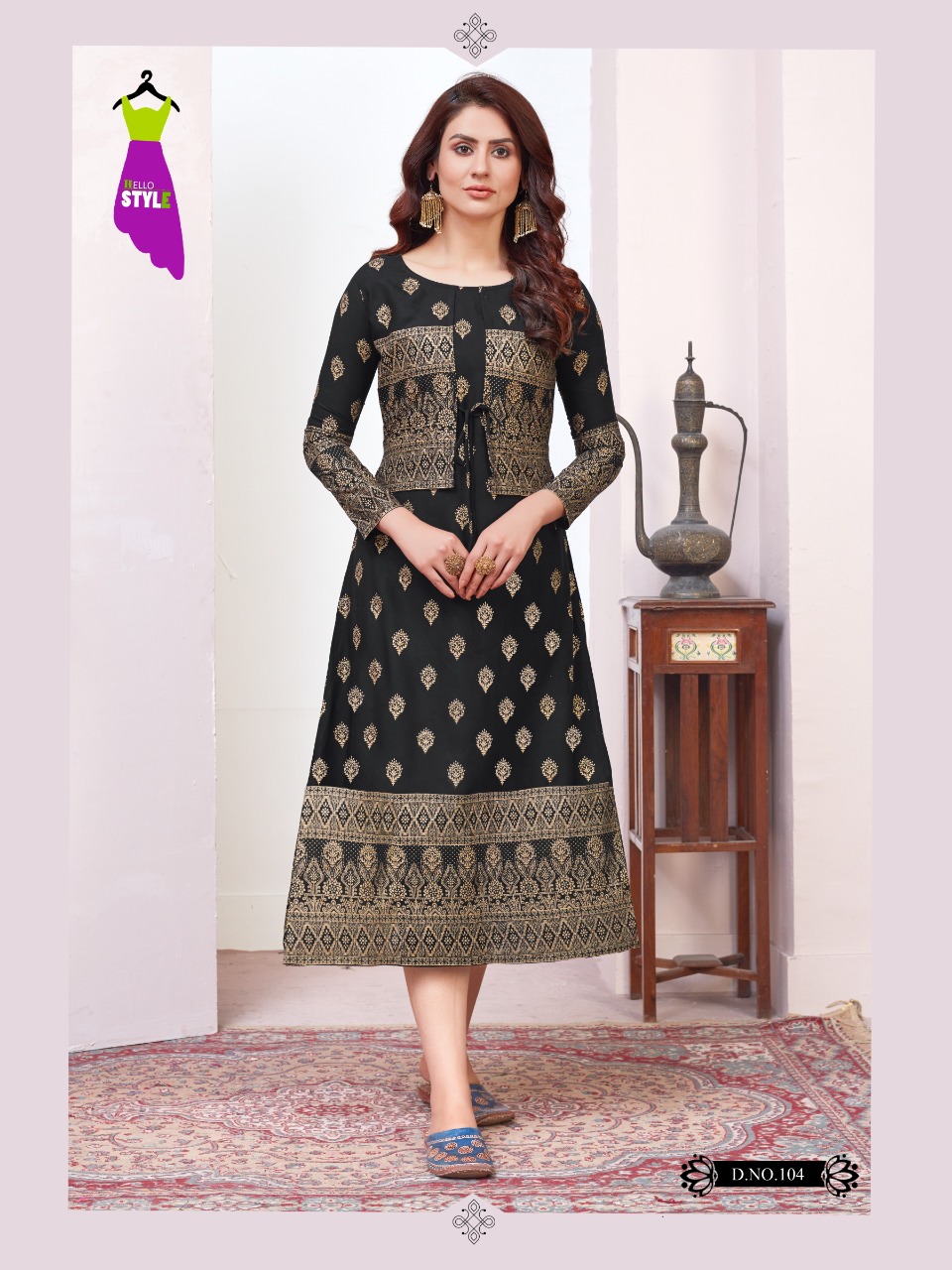 hello style tanishk rayon innovative style kurti catalog