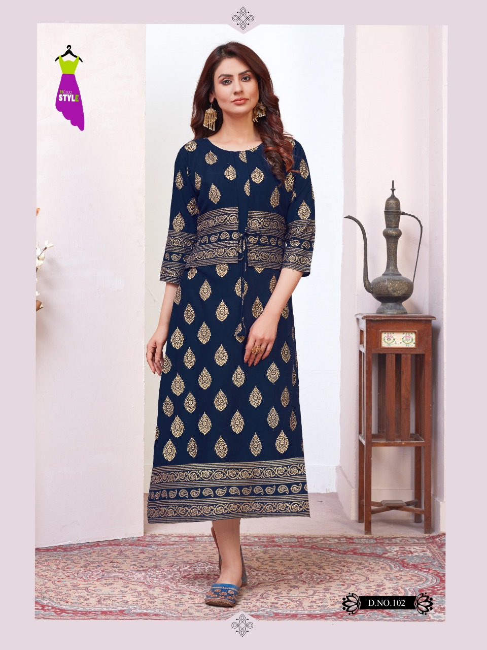 hello style tanishk rayon innovative style kurti catalog