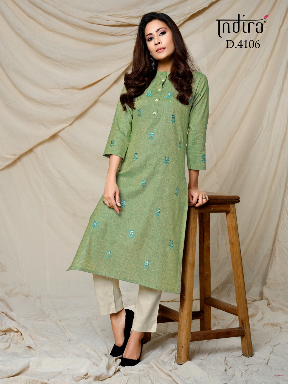 indira Finesse One Piece Collection cotton decent look kurti catalog