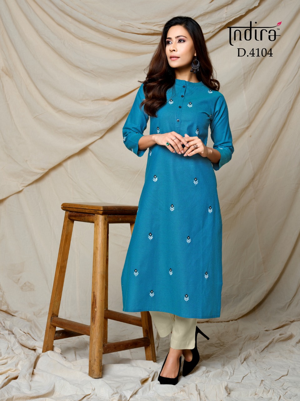 indira Finesse One Piece Collection cotton decent look kurti catalog