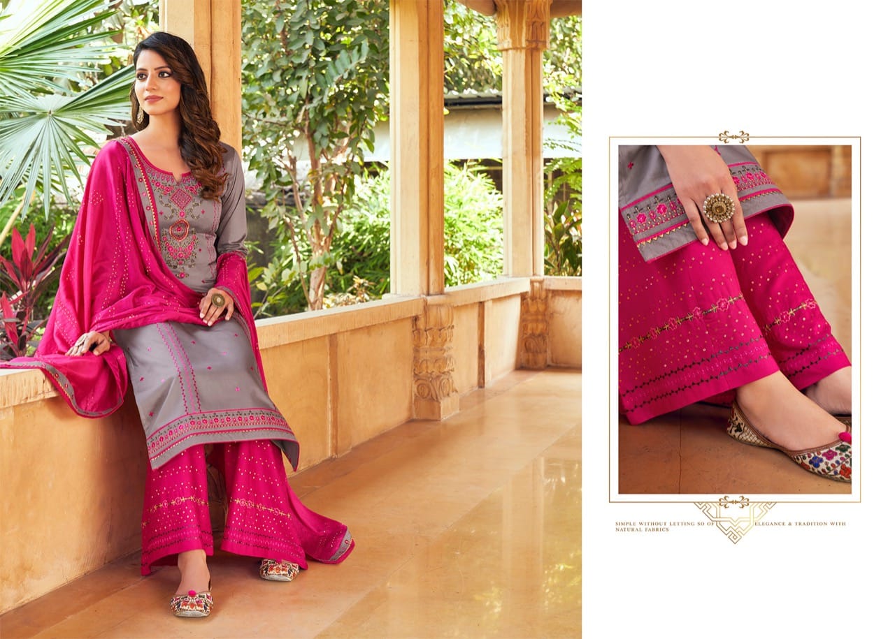 kessi safari vol 3 jam silk attrective look salwar suit catalog