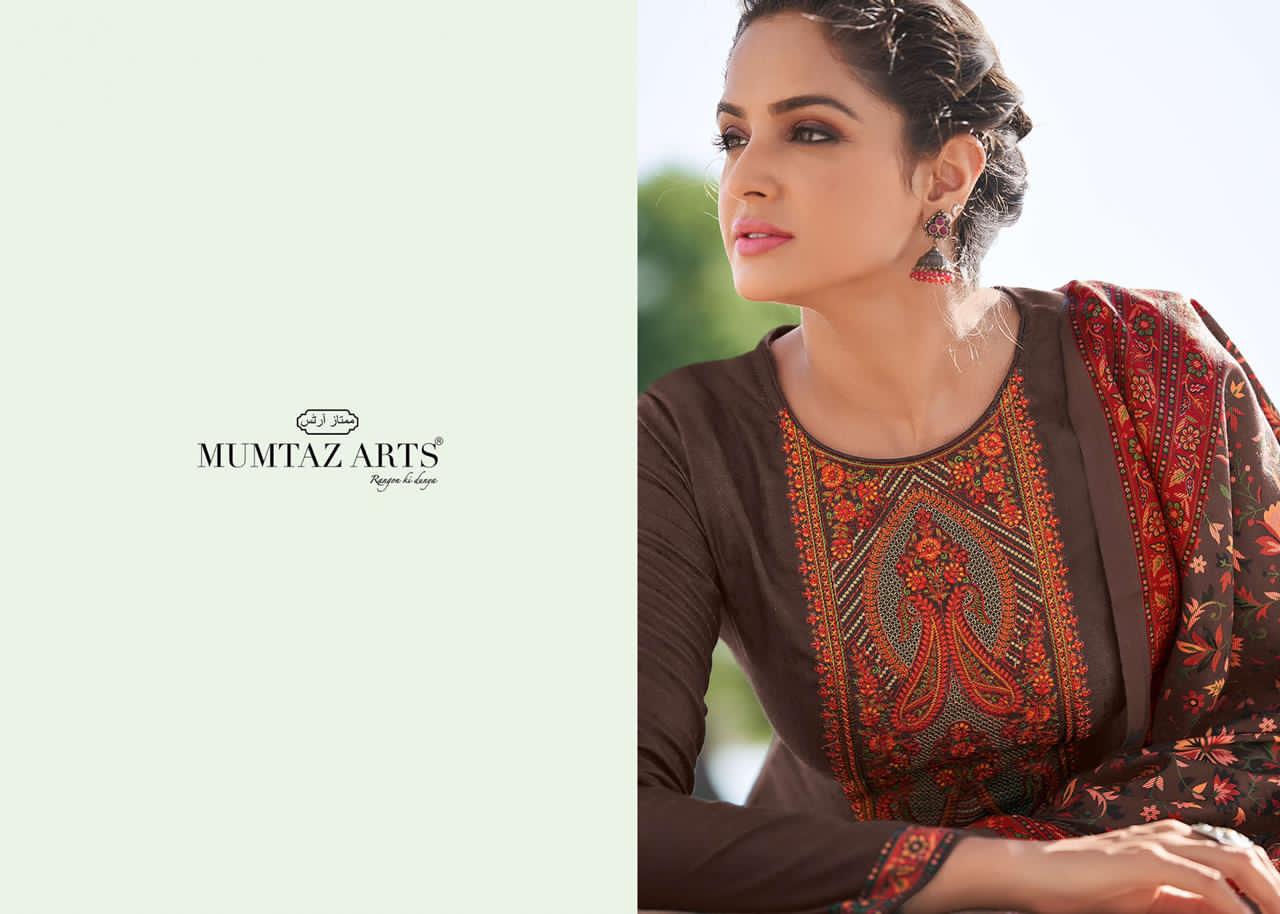 mumtaz arts cashmere jam setin attrective print salwar suit catalog