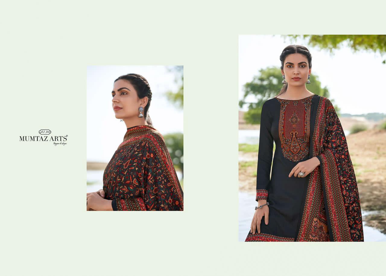 mumtaz arts cashmere jam setin attrective print salwar suit catalog