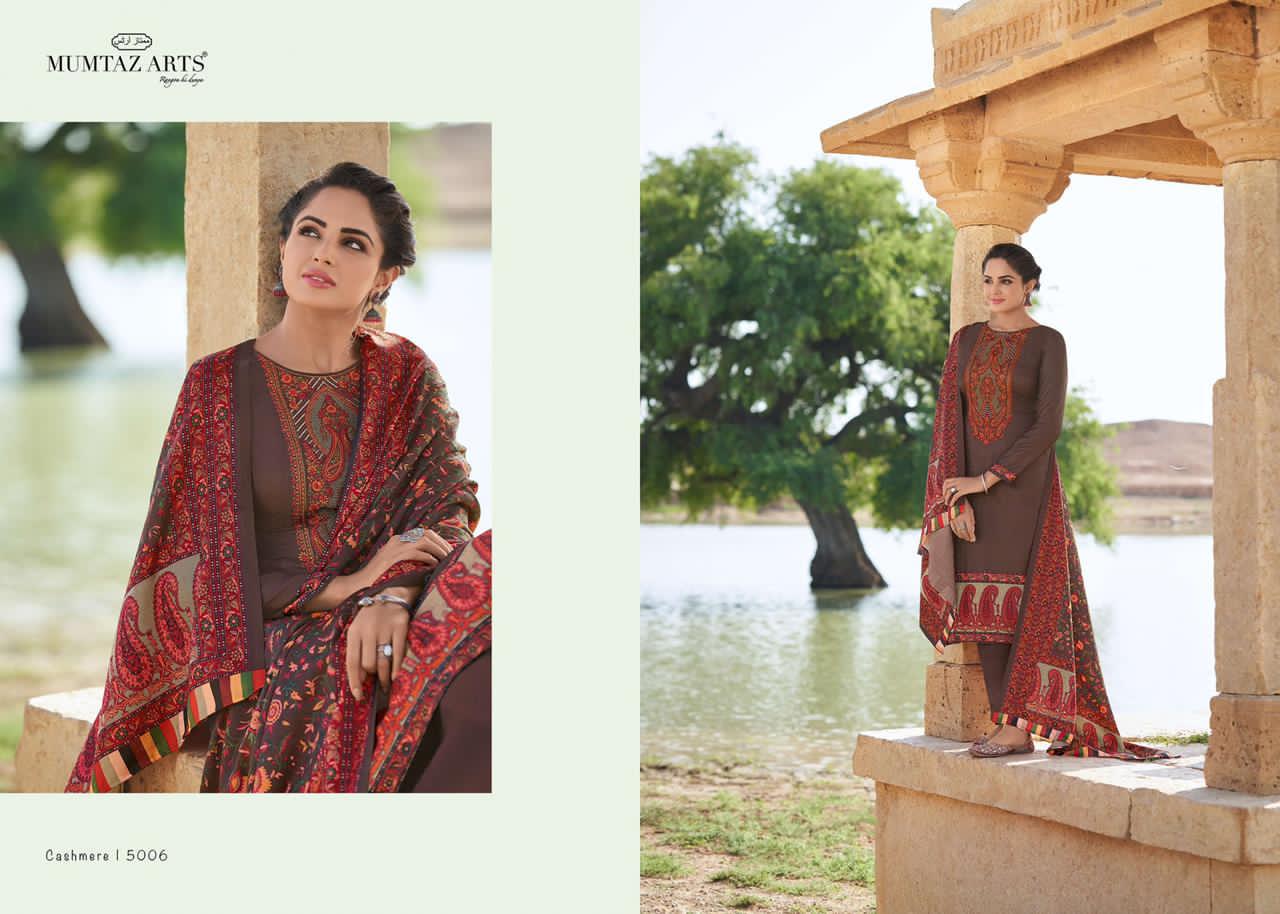 mumtaz arts cashmere jam setin attrective print salwar suit catalog